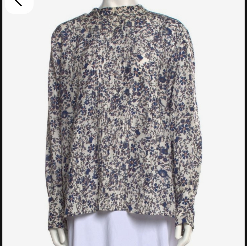 Apiece Apart Floral Silk Top